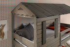 Darlene Twin Twin Bunk Bed - Rustic Gray or White