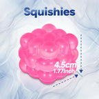 Pink Smooth Squishy Cube – Glossy Slow-Rising TPR Fidget Toy