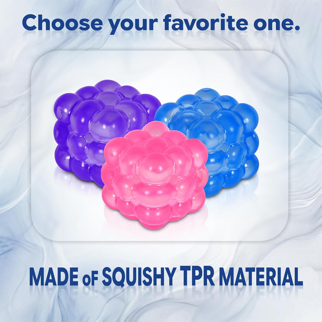 Pink Smooth Squishy Cube – Glossy Slow-Rising TPR Fidget Toy