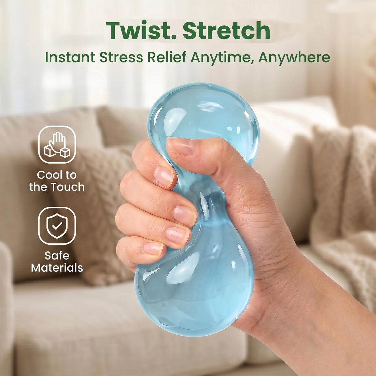Coconut Oil Slow-Rebound Squishy Ball – Soft Squeeze Sensory Toy for Everyday Fun