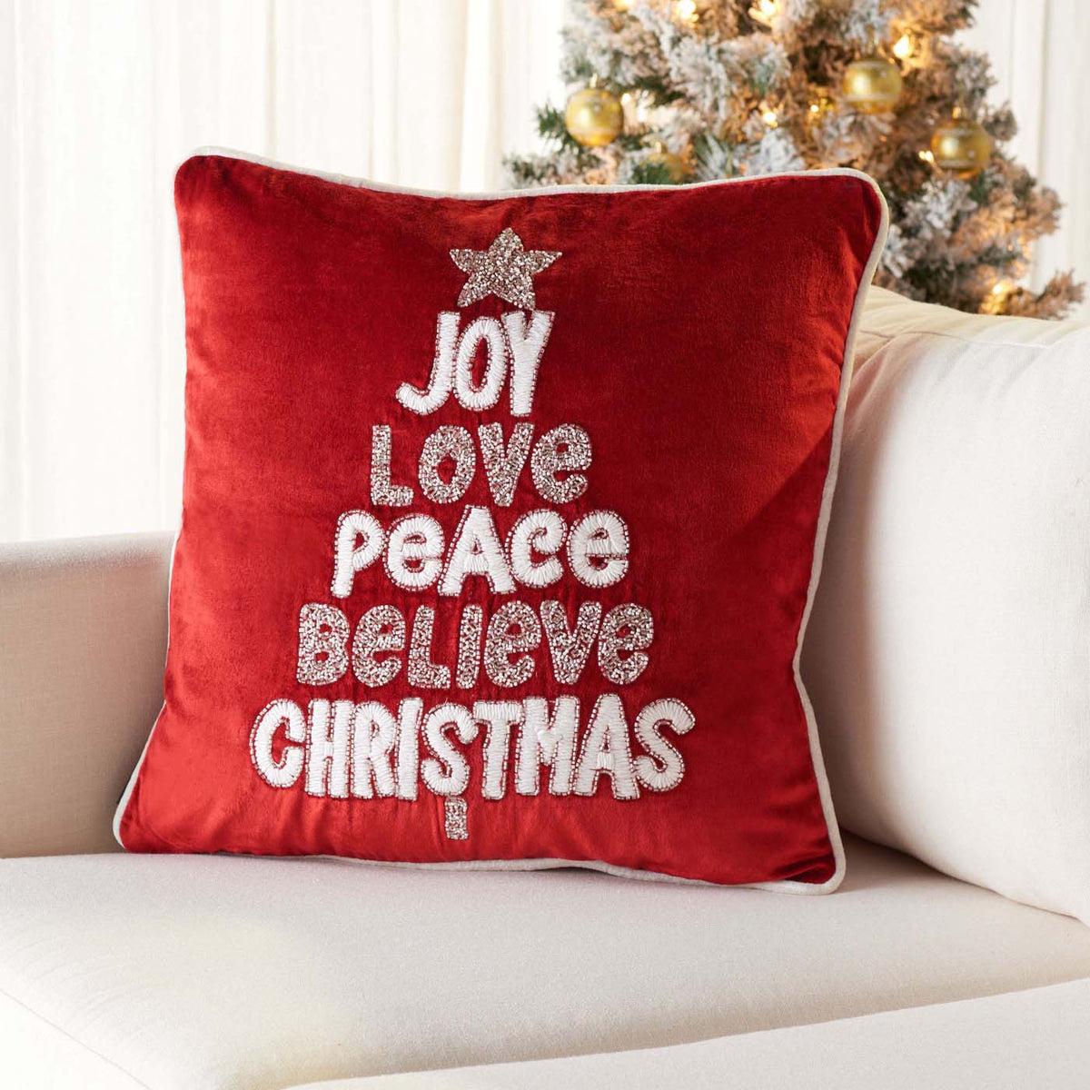 Safavieh Peace And Joy Pillow , HOL4008