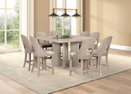 Sterling West Modern 5PC Counter Height Dining Set, Ash Gray