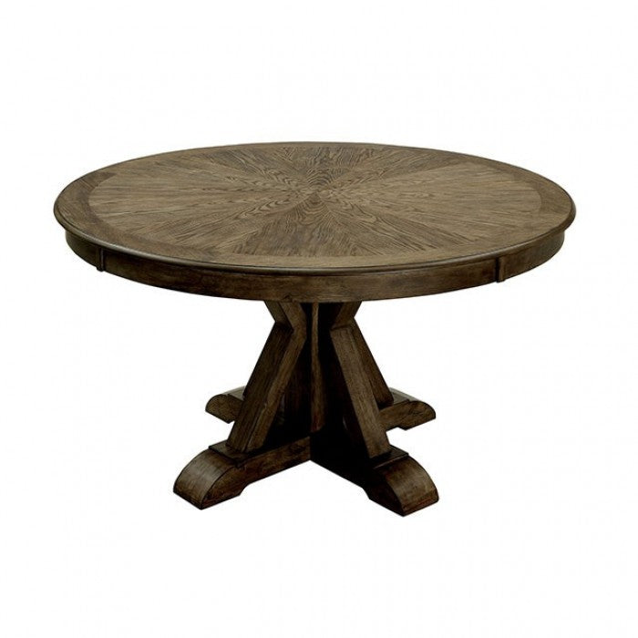 Julia Round Table Dining Set - Rustic Light Oak